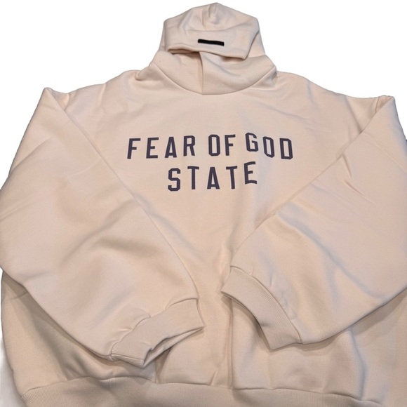 Fear Of God State Unisex Fleece “Shell” Hoodie 100% AUTHENTIC Size  Medium NWT - Picture 1 of 9
